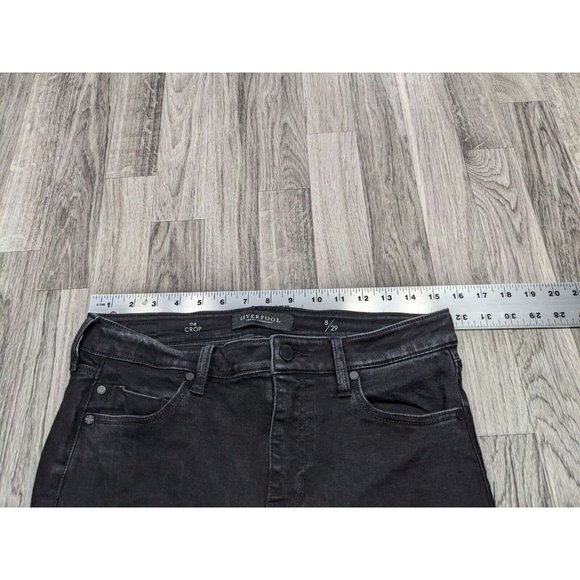 Liverpool Womens Size 8 / 29 Cropped Skinny Black Denim Jeans - Picture 7 of 11